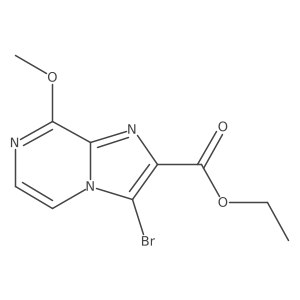 Ethyl 3-bromo-8-methoxyimidazo[1,2-a]pyrazine-2-carboxylate Structure