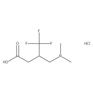 3-[(dimethylamino)methyl]-4,4,4-trifluoro-butanoic acid;hydrochloride Structure