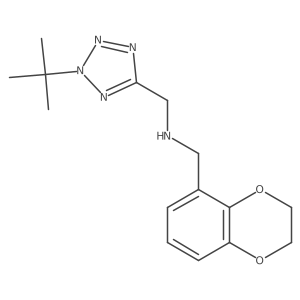 [(2-tert-butyl-2H-1,2,3,4-tetrazol-5-yl)methyl][(2,3-dihydro-1,4-benzodioxin-5-yl)methyl]amine Structure