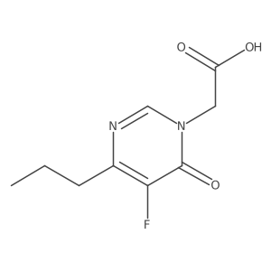2-(5-Fluoro-6-oxo-4-propyl-1,6-dihydropyrimidin-1-yl)acetic acid结构式