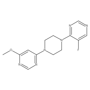 4-[4-(5-Fluoropyrimidin-4-yl)piperazin-1-yl]-6-methoxypyrimidine Structure
