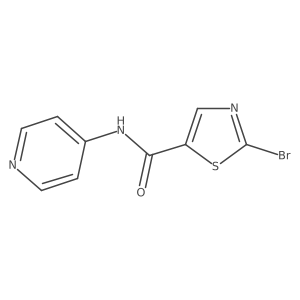 2-bromo-N-4-pyridinyl-5-Thiazolecarboxamide Structure