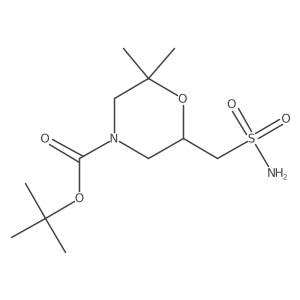 tert-butyl (6R)-2,2-dimethyl-6-(sulfamoylmethyl)morpholine-4-carboxylate Structure
