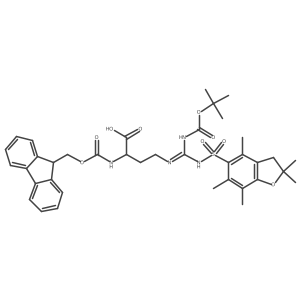 Fmoc-l-agb(pbf,boc)-oh结构式