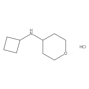 N-cyclobutyloxan-4-amine hydrochloride Structure