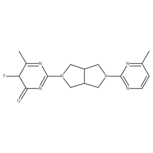 5-fluoro-6-methyl-2-[2-(4-methylpyrimidin-2-yl)-1,3,3a,4,6,6a-hexahydropyrrolo[3,4-c]pyrrol-5-yl]-5H-pyrimidin-4-one Structure