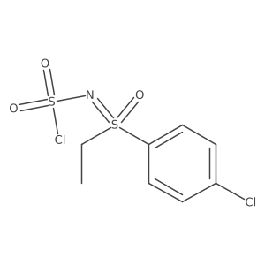 (4-Chlorophenyl)[(chlorosulfonyl)imino]ethyl-lambda6-sulfanone Structure