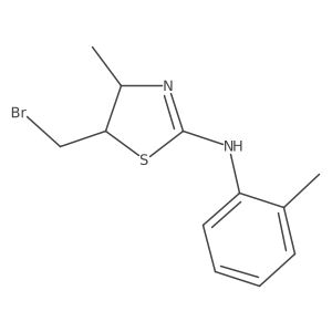 5-(bromomethyl)-4-methyl-N-(2-methylphenyl)-4,5-dihydro-1,3-thiazol-2-amine Structure