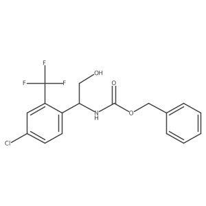benzyl N-{1-[4-chloro-2-(trifluoromethyl)phenyl]-2-hydroxyethyl}carbamate Structure