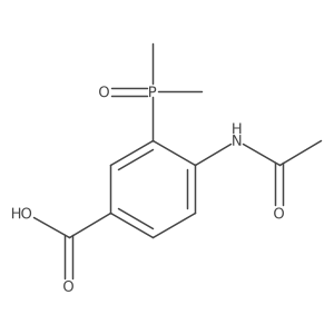 3-(Dimethylphosphoryl)-4-acetamidobenzoic acid结构式