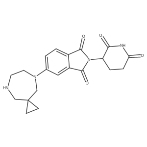 5-{5,8-diazaspiro[2.6]nonan-5-yl}-2-(2,6-dioxopiperidin-3-yl)-2,3-dihydro-1H-isoindole-1,3-dione结构式