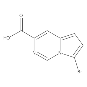 7-Bromopyrrolo[1,2-c]pyrimidine-3-carboxylic acid结构式