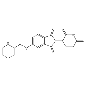 2-(2,6-dioxopiperidin-3-yl)-5-({[(2R)-piperidin-2-yl]methyl}amino)-2,3-dihydro-1H-isoindole-1,3-dione结构式