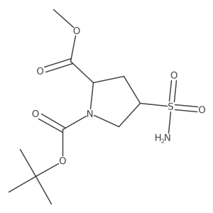 1-tert-butyl 2-methyl (2S)-4-sulfamoylpyrrolidine-1,2-dicarboxylate Structure