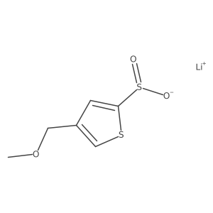Lithium(1+) 4-(methoxymethyl)thiophene-2-sulfinate Structure