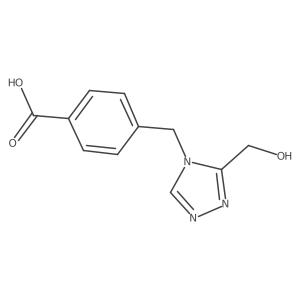 4-((3-(Hydroxymethyl)-4H-1,2,4-triazol-4-yl)methyl)benzoic acid结构式