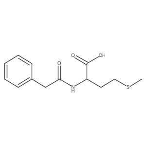 4-(Methylsulfanyl)-2-(2-phenylacetamido)butanoic acid Structure