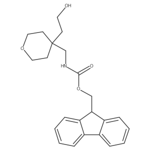 (9H-fluoren-9-yl)methyl N-{[4-(2-hydroxyethyl)oxan-4-yl]methyl}carbamate Structure