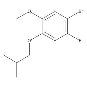 1-Bromo-2-fluoro-4-isobutoxy-5-methoxybenzene Structure