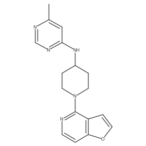 N-(1-{furo[3,2-c]pyridin-4-yl}piperidin-4-yl)-6-methylpyrimidin-4-amine Structure