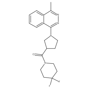 1-[3-(4,4-Difluoropiperidine-1-carbonyl)pyrrolidin-1-yl]-4-methylphthalazine结构式