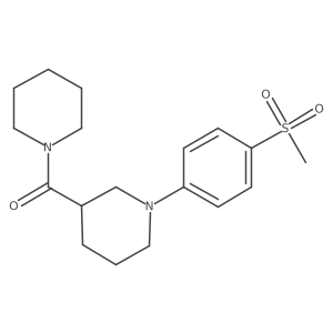 1-(4-Methanesulfonylphenyl)-3-(piperidine-1-carbonyl)piperidine结构式