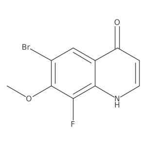 6-Bromo-8-fluoro-7-methoxyquinolin-4-ol Structure