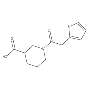 1-(Thien-2-ylacetyl)piperidine-3-carboxylic acid Structure
