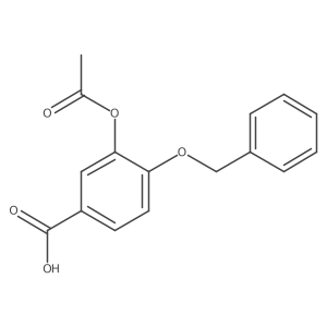 3-Acetoxy-4-benzyloxybenzoic acid Structure