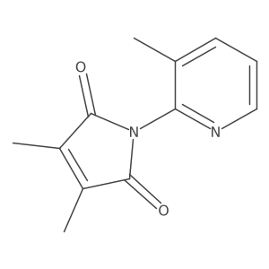 3,4-Dimethyl-1-(3-methylpyridin-2-yl)pyrrole-2,5-dione结构式