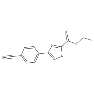 Ethyl 4-(4-cyanophenyl)thiazole-2-carboxylate Structure