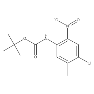 (4-Chloro-5-methyl-2-nitro-phenyl)-carbamic acid tert-butyl ester结构式