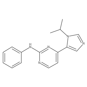 2-Anilino-4-(1-isopropylimidazole-5-yl)pyrimidine结构式
