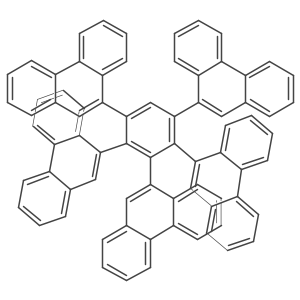 Phenanthrene, 9,9a(2),9a(2)a(2),9a(2)a(2)a(2),9a(2)a(2)a(2)a(2)-(1,2,3,4,5-benzenepentayl)pentakis-结构式