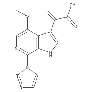 2-(4-methoxy-7-(1H-1,2,3-triazol-1-yl)-1H-pyrrolo[2,3-c]pyridin-3-yl)-2-oxoacetic acid结构式