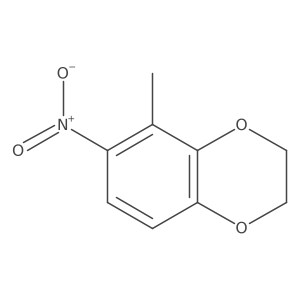5-Methyl-6-nitro-2,3-dihydrobenzo[b][1,4]dioxine结构式