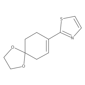 2-(1,4-Dioxaspiro[4.5]dec-7-en-8-yl)-1,3-thiazole结构式