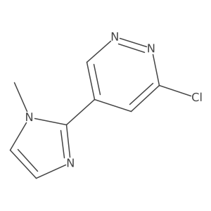 3-Chloro-5-(1-methyl-1H-imidazol-2-yl)pyridazine结构式
