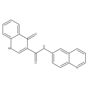 4-Oxo-n-(6-quinolyl)-1h-quinoline-3-carboxamide结构式