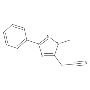 2-(1-methyl-3-phenyl-1H-1,2,4-triazol-5-yl)acetonitrile Structure