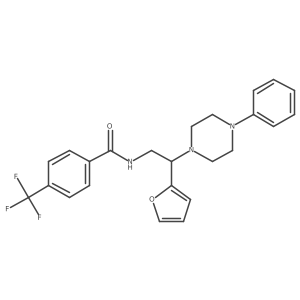 N-[2-(furan-2-yl)-2-(4-phenylpiperazin-1-yl)ethyl]-4-(trifluoromethyl)benzamide Structure