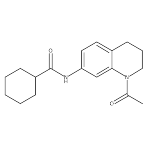 N-(1-acetyl-1,2,3,4-tetrahydroquinolin-7-yl)cyclohexanecarboxamide Structure