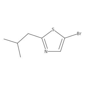 5-Bromo-2-isobutyl-1,3-thiazole Structure
