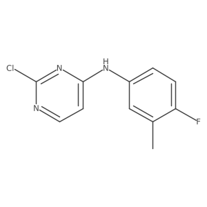 (2-Chloropyrimidin-4-yl)(4-fluoro-3-methylphenyl)amine Structure