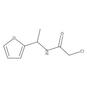 2-chloro-N-[1-(furan-2-yl)ethyl]acetamide Structure