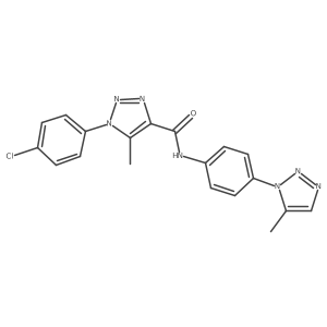 1-(4-chlorophenyl)-5-methyl-N-[4-(5-methyl-1H-1,2,3-triazol-1-yl)phenyl]-1H-1,2,3-triazole-4-carboxamide Structure