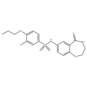 3-methyl-N-(5-oxo-2,3,4,5-tetrahydrobenzo[f][1,4]oxazepin-7-yl)-4-propoxybenzenesulfonamide Structure