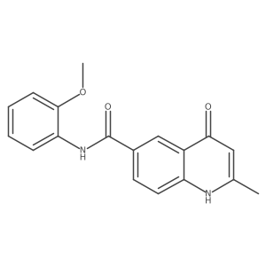 4-hydroxy-N-(2-methoxyphenyl)-2-methylquinoline-6-carboxamide Structure