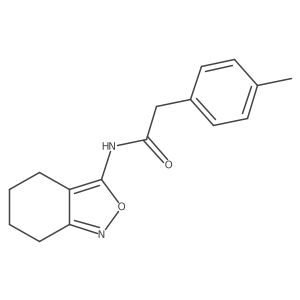 N-(4,5,6,7-tetrahydrobenzo[c]isoxazol-3-yl)-2-(p-tolyl)acetamide结构式