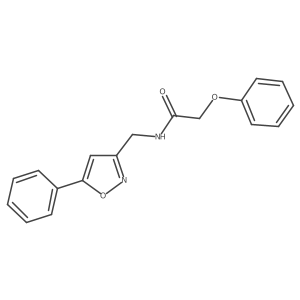 2-phenoxy-N-((5-phenylisoxazol-3-yl)methyl)acetamide结构式
